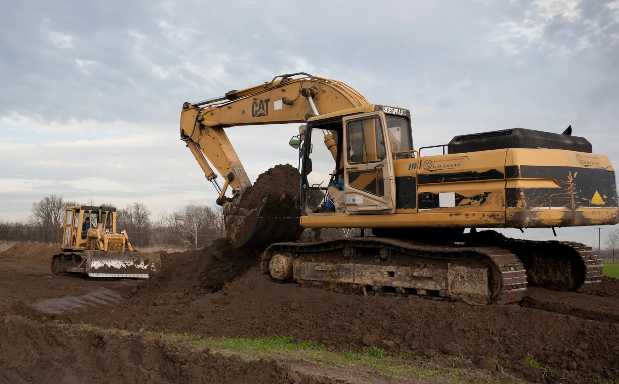 2008 – MOL gázvezeték Országhatár-Beregdaróc-Hajdúszoboszló DN 1000 DN 1400 földmunkái