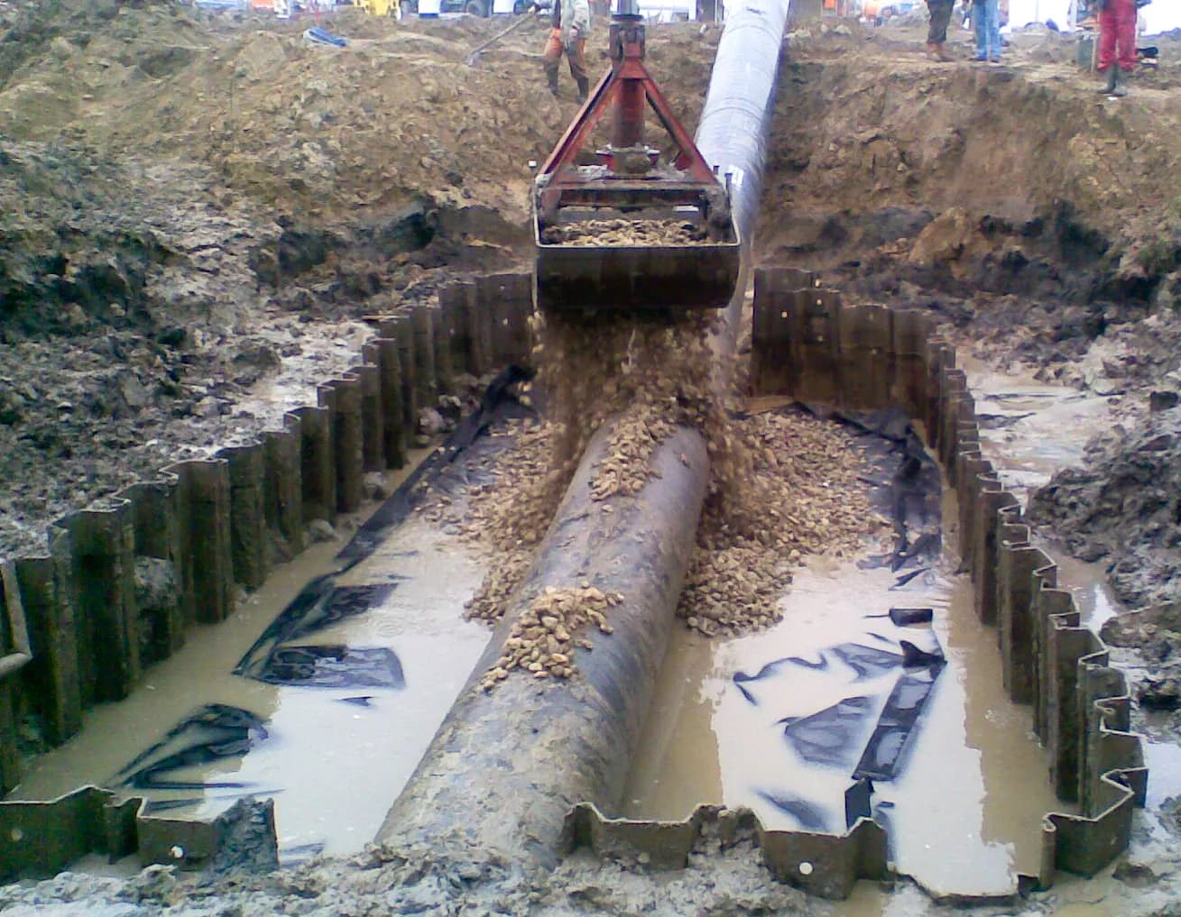 2014 – Barátság I. DN 450 kőolajvezeték kiváltó rekonstrukció földmunkái