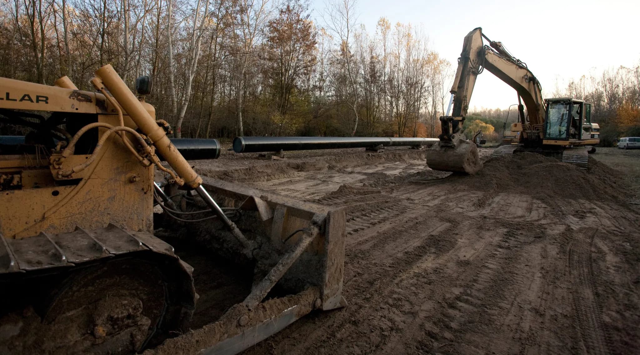 2008 – MOL gázvezeték Országhatár-Beregdaróc-Hajdúszoboszló DN 1000 DN 1400 földmunkái