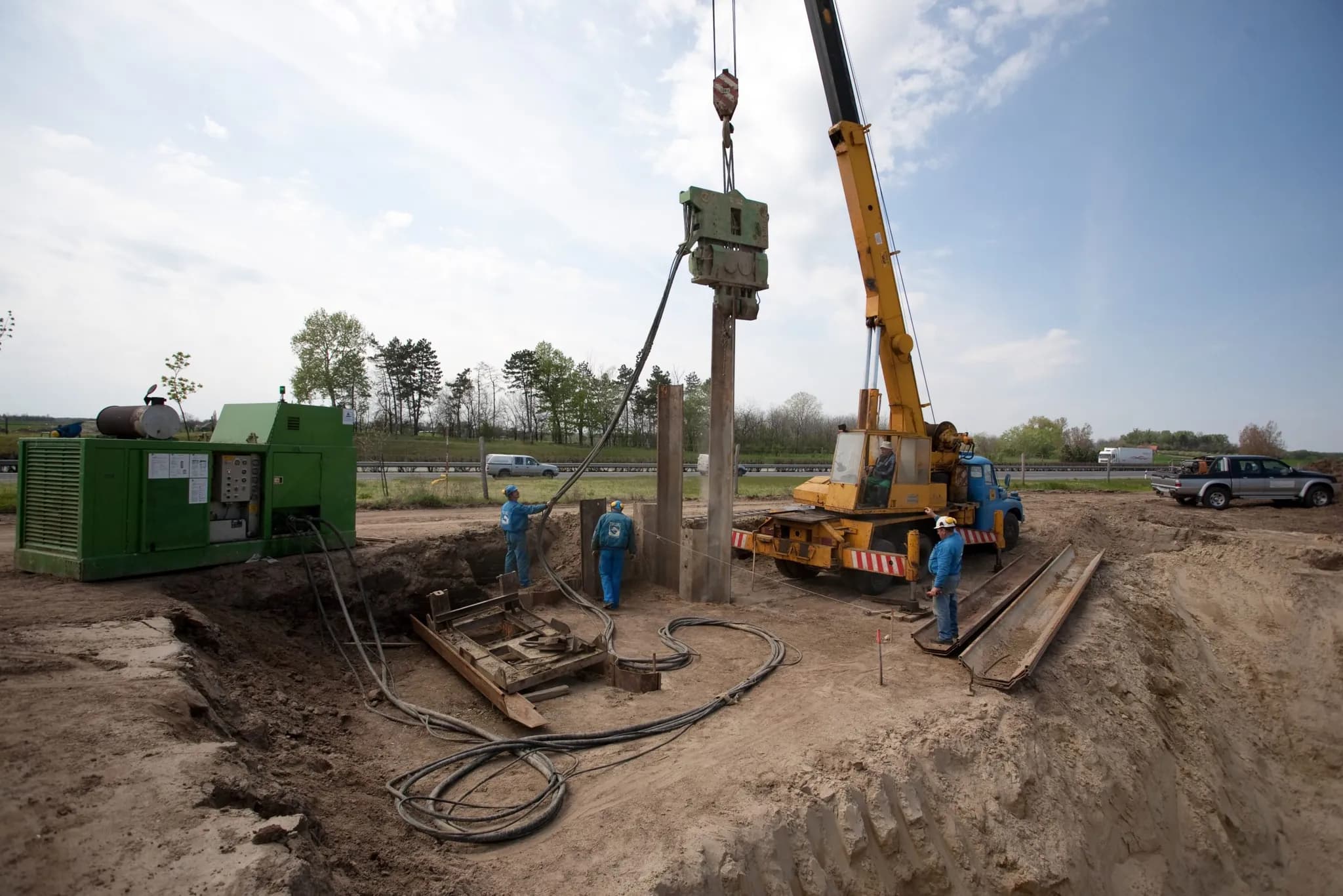 2011 – Horvát tranzit Városföld-Bátmonostor-Drávaszerdahely DN 800 gázvezeték földmunkái