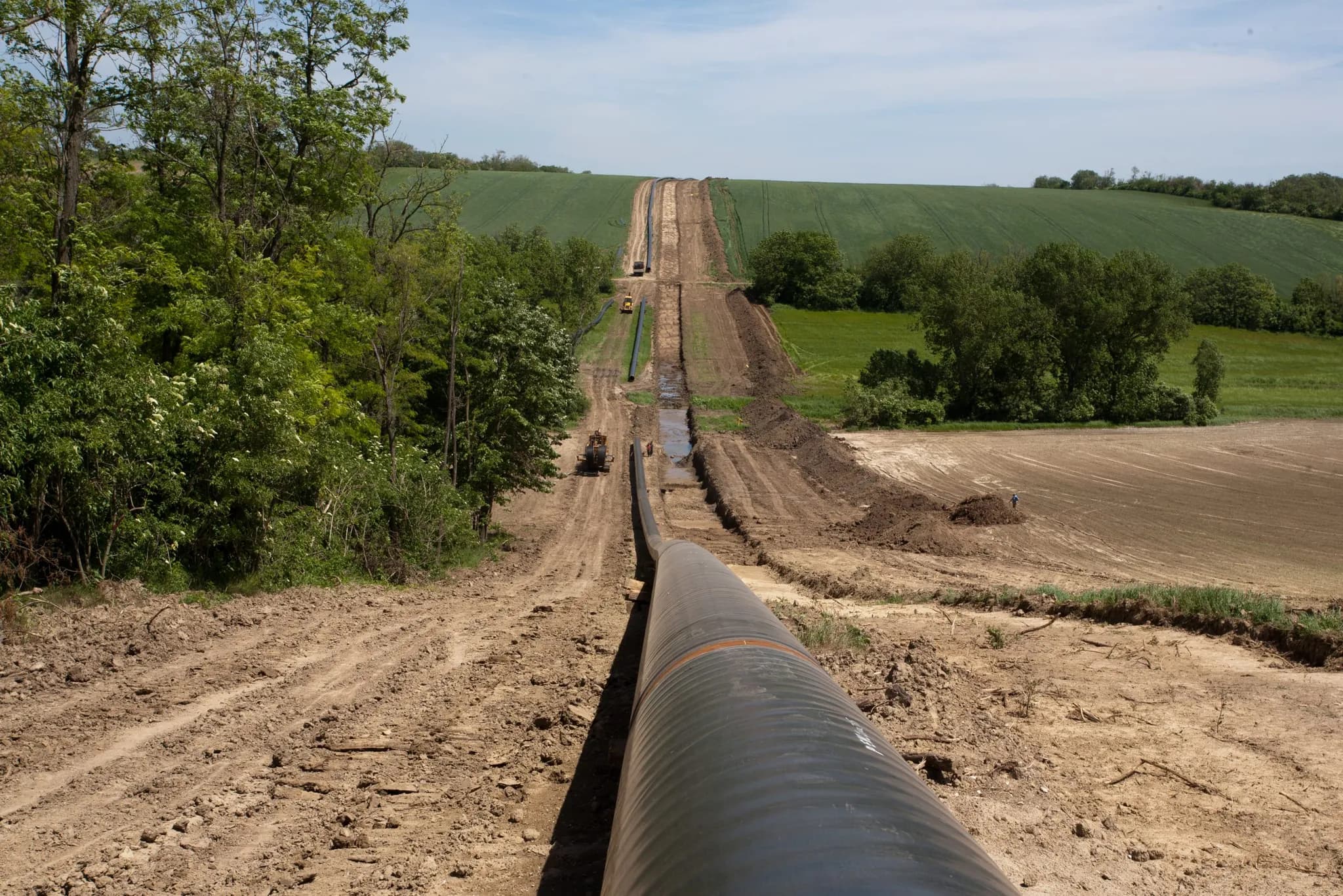 2011 – Horvát tranzit Városföld-Bátmonostor-Drávaszerdahely DN 800 gázvezeték földmunkái