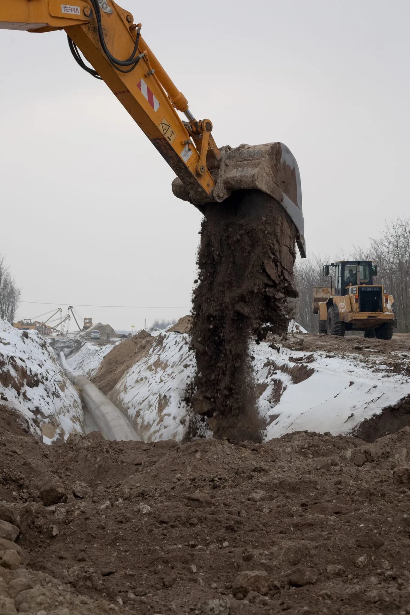 2008 – MOL gázvezeték Országhatár-Beregdaróc-Hajdúszoboszló DN 1000 DN 1400 földmunkái