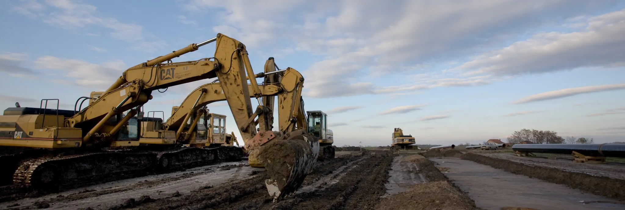 2008 – MOL gázvezeték Országhatár-Beregdaróc-Hajdúszoboszló DN 1000 DN 1400 földmunkái
